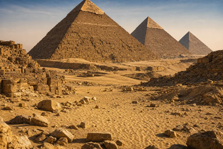 Pyramids of Giza in Egypt — jigsaw puzzle picture